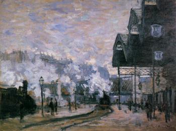 Claude Oscar Monet : Saint-Lazare Station, the Western Region Goods Sheds